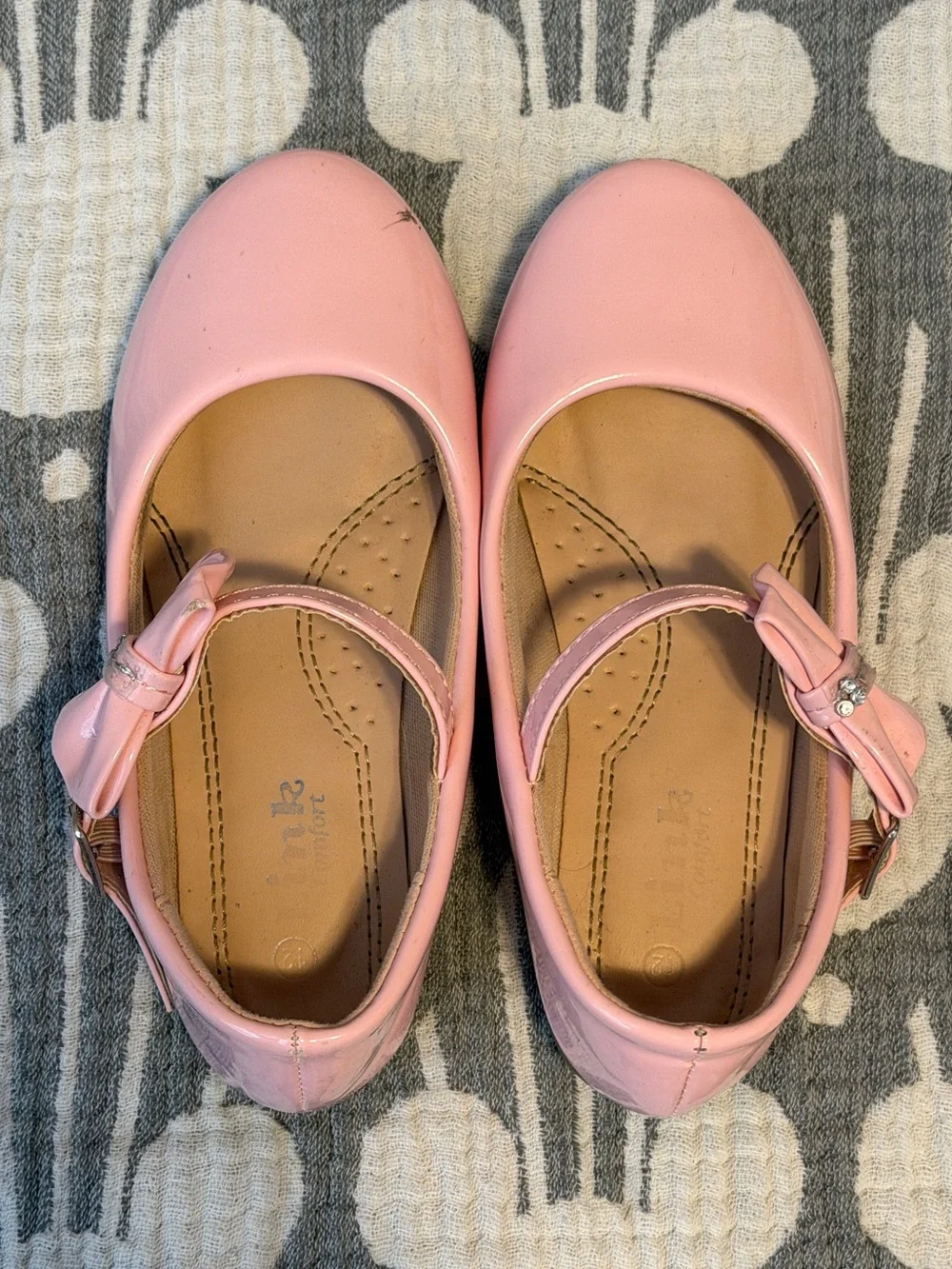 Pink Patent Bow Flats Toddler Girls Shoes